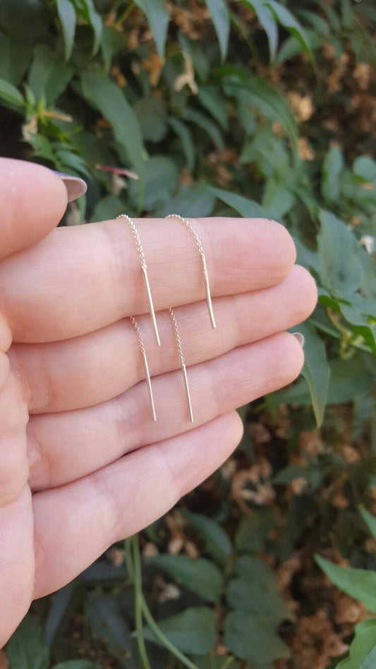 3" Sterling Silver Threaders