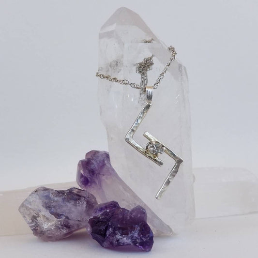 Jera Rune Sterling Silver Pendant - Elder Futhark Runes