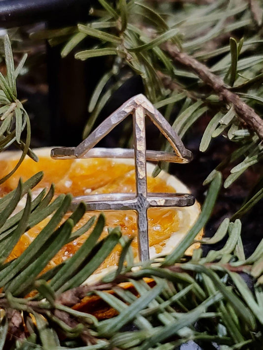 Teiwaz Tiwaz Sterling Silver Rune Ring - Rightness, Guide, Balance - Elder Futhark Runes - Made to Order