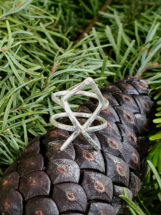 Othala Sterling Silver Rune Ring - Goddess, Home, Plenty, Family - Elder Futhark Runes - Made to Order