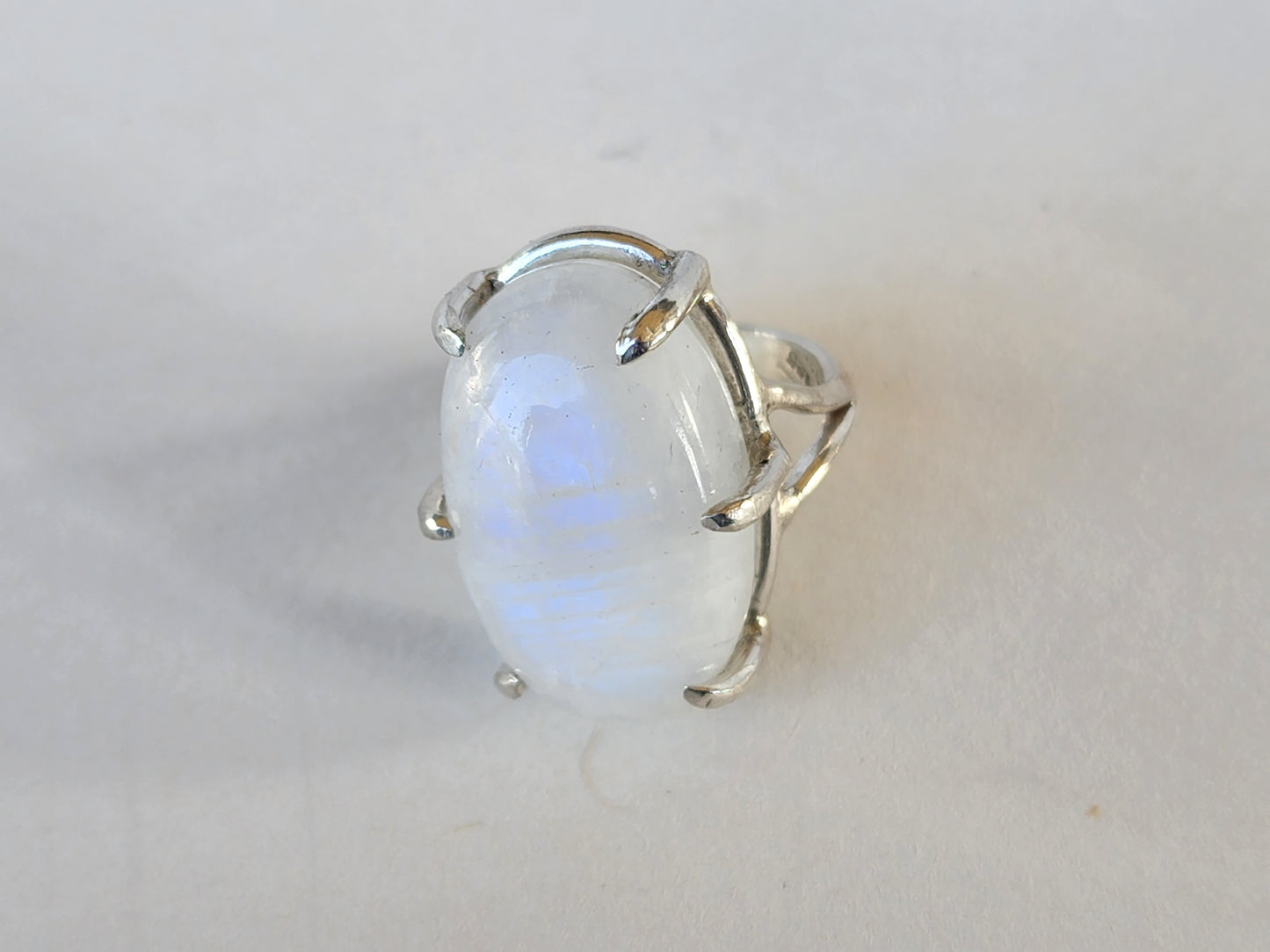 Moonstone Wunjo (Joy) Hidden Rune Ring
