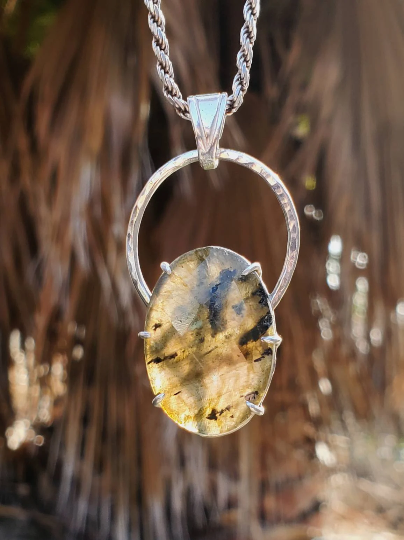 Labradorite Hidden Rune Pendant