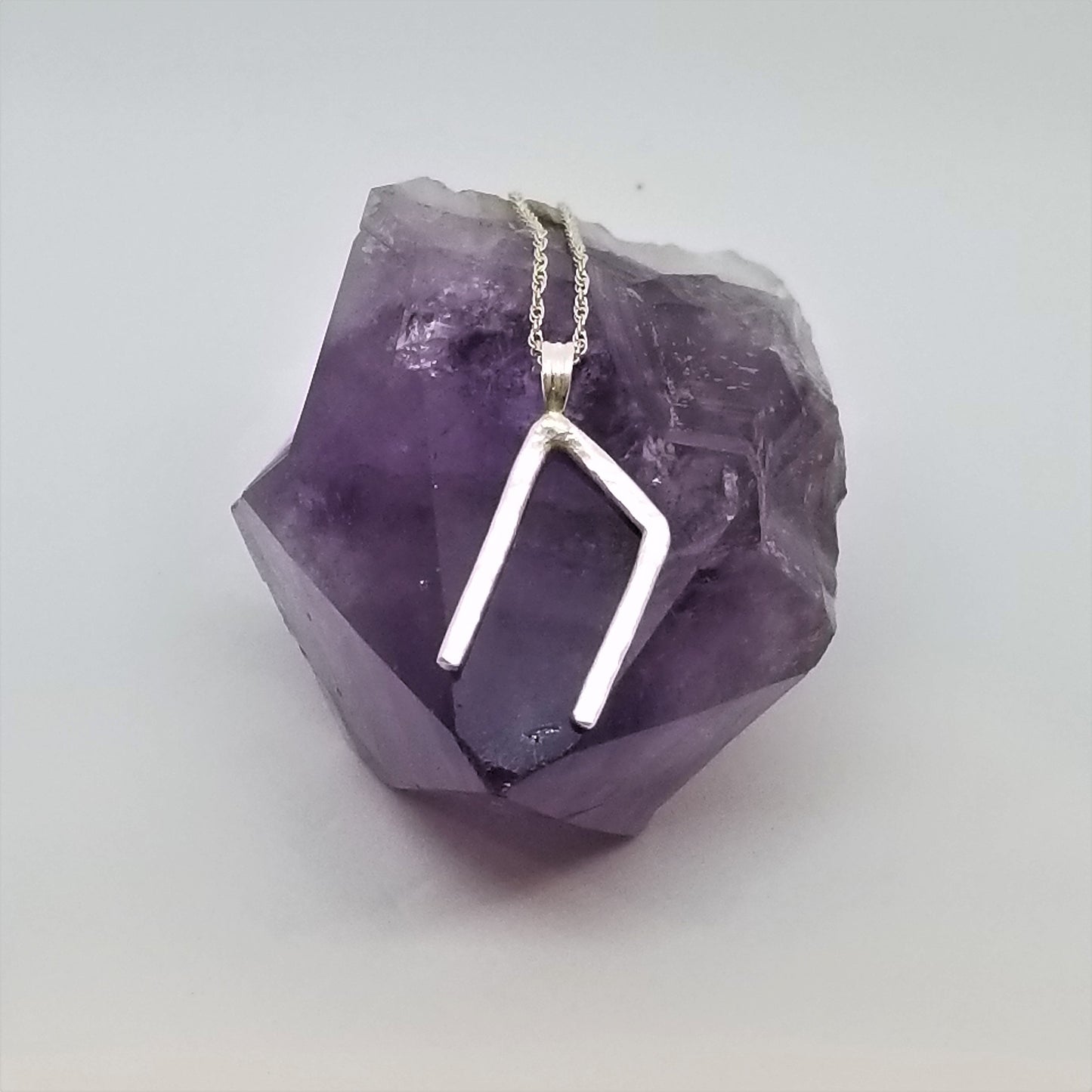 Uruz Rune Sterling Silver Pendant - Physical Health, Strength, Courage - Elder Futhark Runes