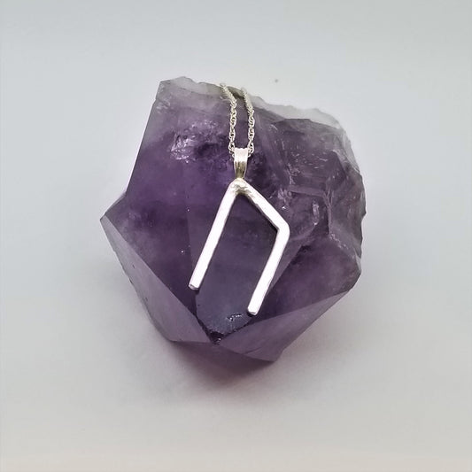 Uruz Rune Sterling Silver Pendant - Physical Health, Strength, Courage - Elder Futhark Runes