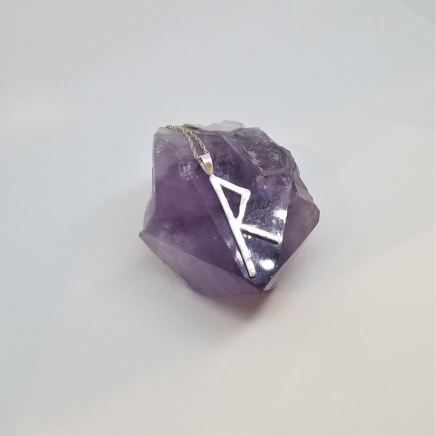 Raido Raidho Rune Sterling Silver Pendant - Movement, Journeys, Opportunities - Elder Futhark Runes