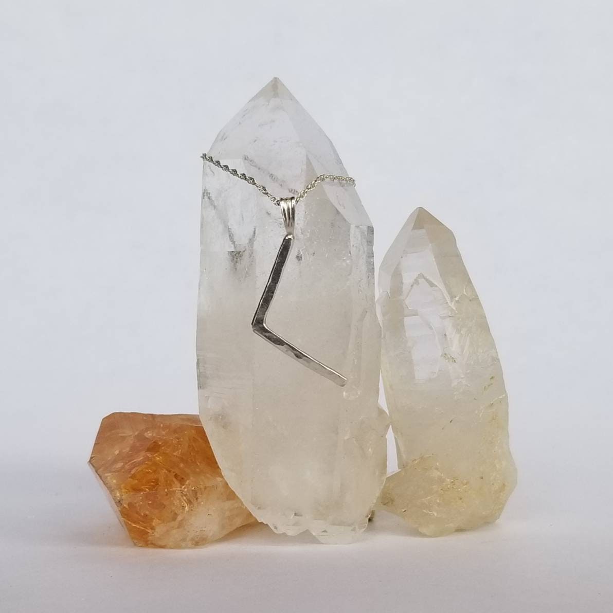 Kenaz Kanu Rune Sterling Silver Pendant - Creativity, Knowledge, Inspiration - Elder Futhark Runes