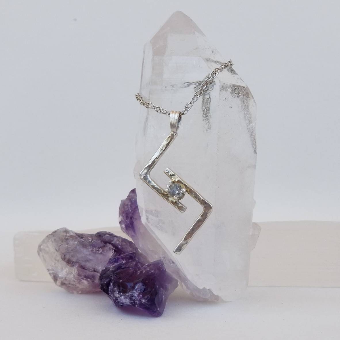 Jera Rune Sterling Silver Pendant - Elder Futhark Runes