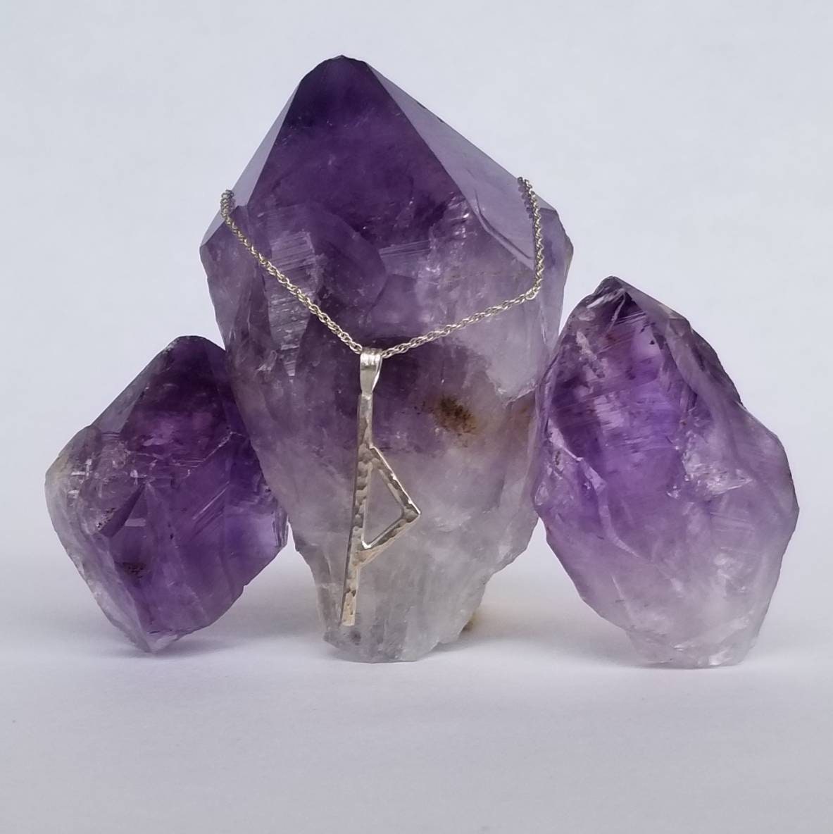 Thurisaz Sterling Silver Pendant - Protection, Defense or Attack, Resistance, Protest - Elder Futhark Runes