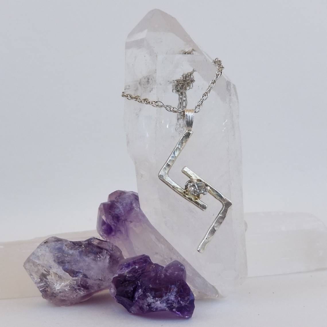 Jera Rune Sterling Silver Pendant - Elder Futhark Runes
