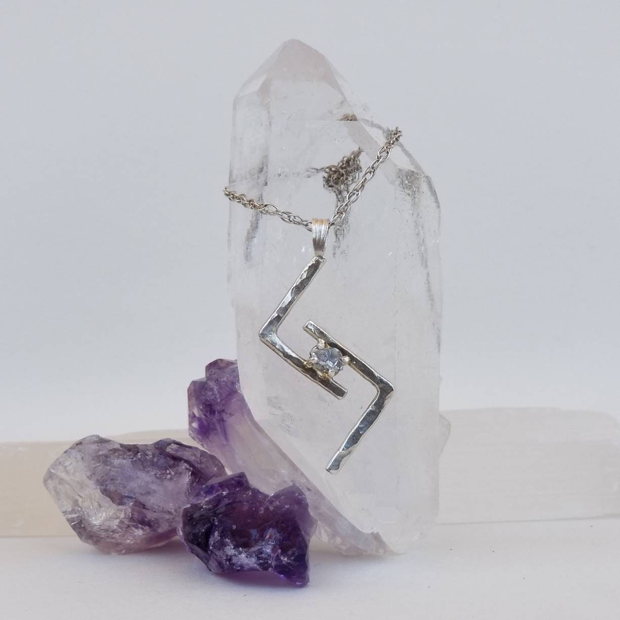 Jera Rune Sterling Silver Pendant - Elder Futhark Runes