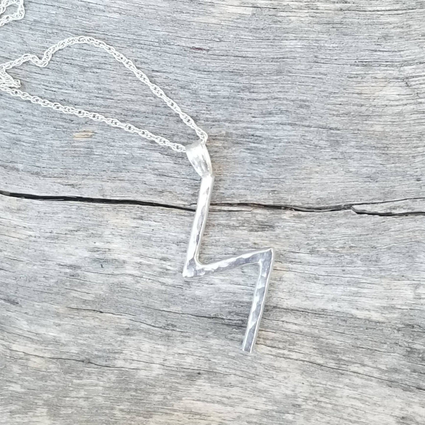 Sowilo Sowelo Sun Rune Sterling Silver Pendant - Self-Confidence, Sun, Health, Success - Elder Futhark Runes