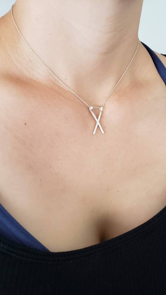 Gebo Gift Rune Sterling Silver Pendant - Generosity, Love, Partnership, Unity - Elder Futhark Runes