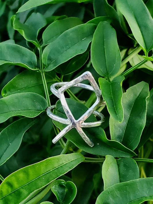 Othala Sterling Silver Rune Ring - Goddess, Home, Plenty, Family - Elder Futhark Runes - Made to Order