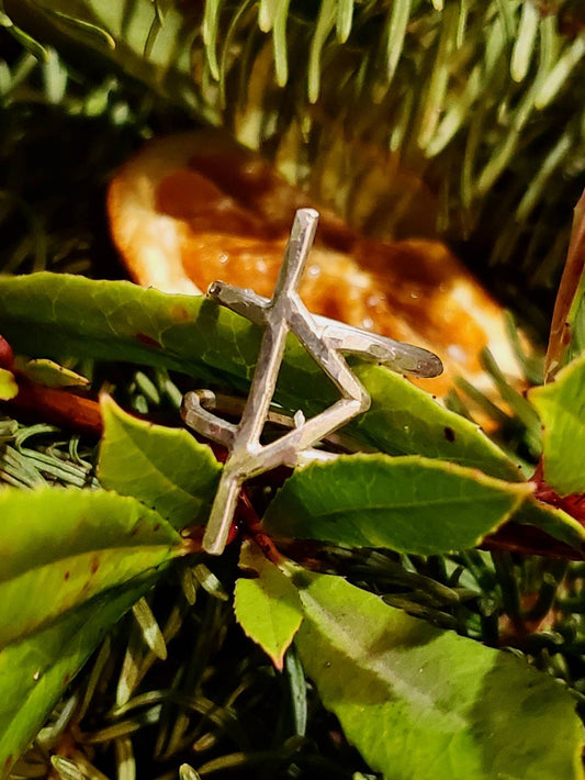Thurisaz Sterling Silver Ring - Protection, Defense or Attack, Resistance, Protest Elder Futhark Runes - Made to Order