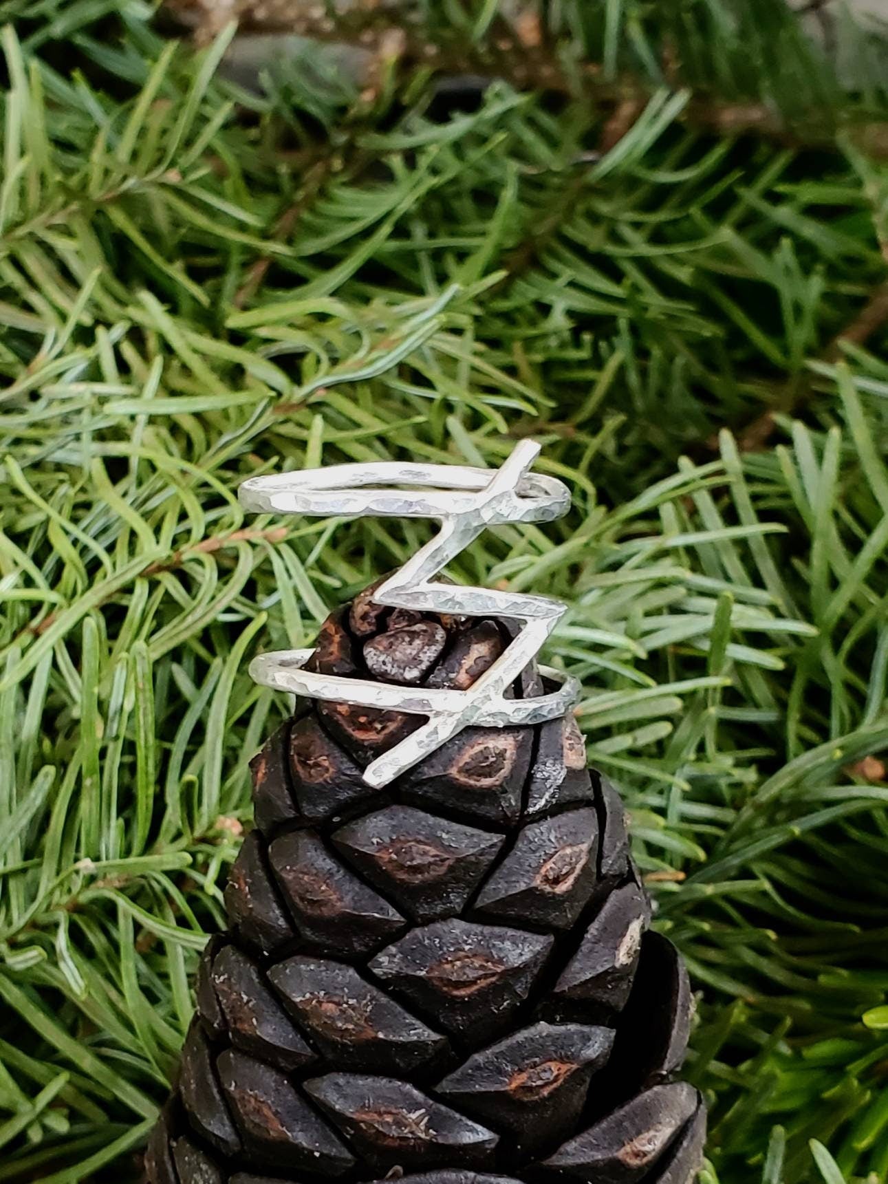 Sowilo Sowelo Sterling Silver Rune Ring - Self-Confidence, Sun, Health, Success - Elder Futhark Runes - Made to Order