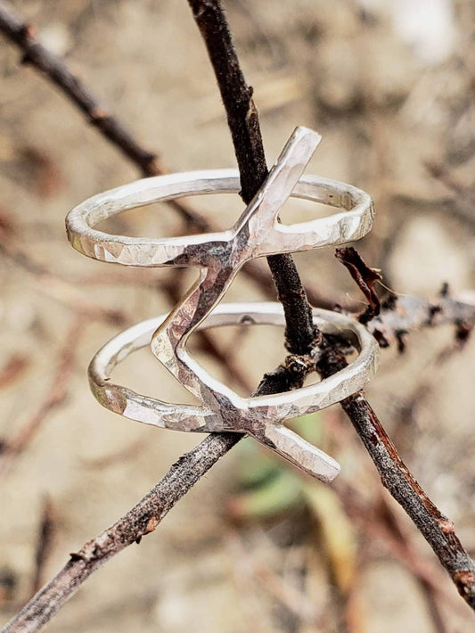Kenaz Kanu Rune Sterling Silver Ring - Creativity, Knowledge, Inspiration - Elder Futhark Runes - Made to Order