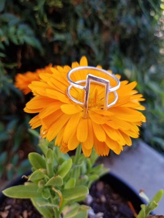 Uruz Sterling Silver Rune Ring - Physical Health, Strength, Courage - Elder Futhark Runes - Made to Order