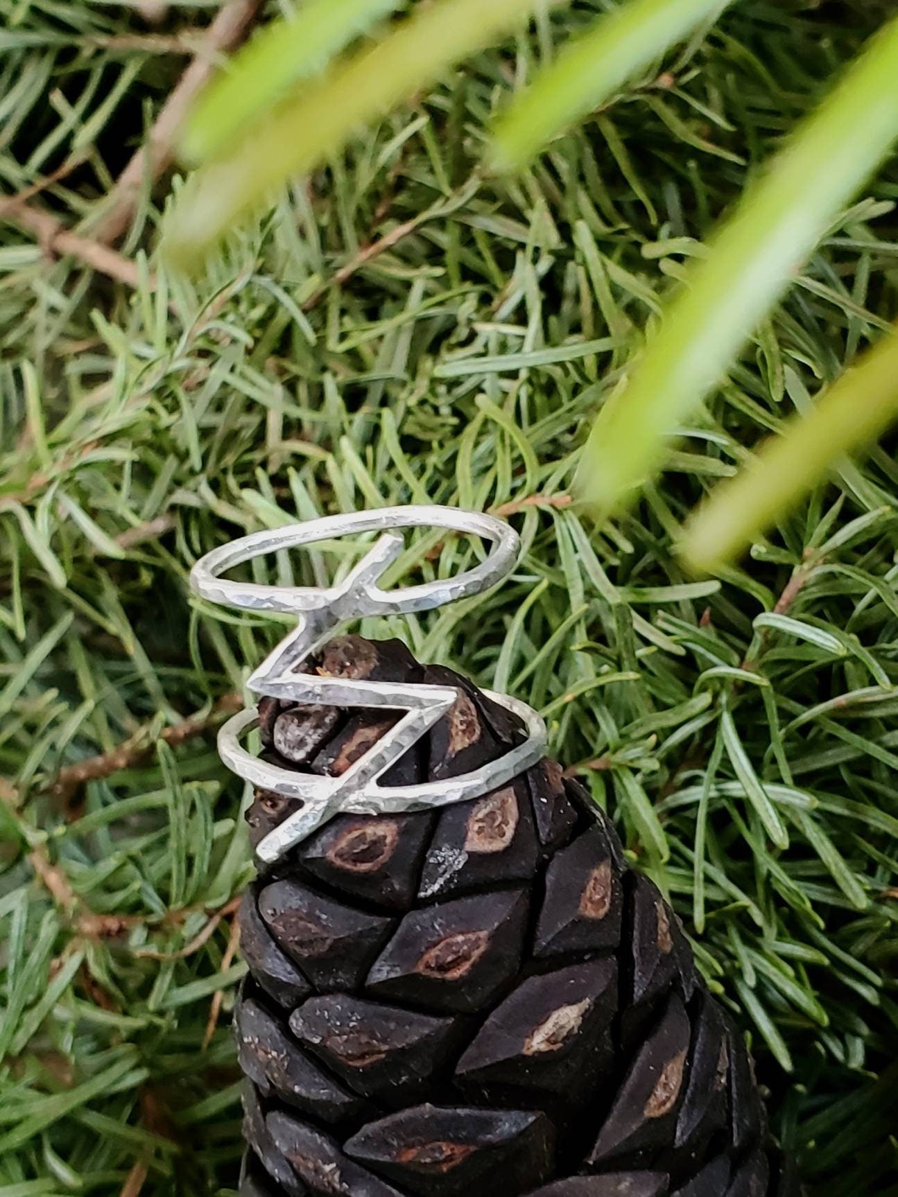 Sowilo Sowelo Sterling Silver Rune Ring - Self-Confidence, Sun, Health, Success - Elder Futhark Runes - Made to Order